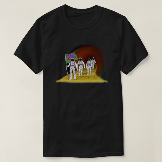 Camiseta O Pai Príncipe dos Buscadores de Thrill Cósmica e  (Frente do Design)