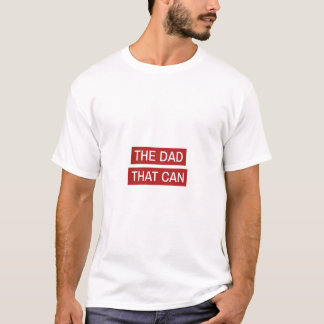 Camiseta O Pai Que Consegue - Design Vermelho