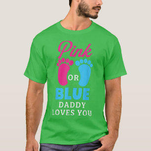 Camiseta O Pai Rosa Ou Azul Reveal Reveal Te Ama