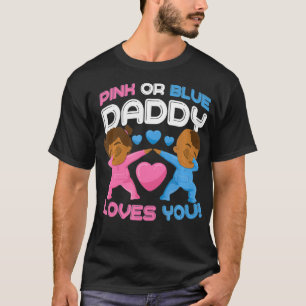 Camiseta O Pai Rosa Ou Azul Te Ama O Anúncio Da Revenda De