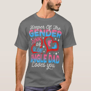 Camiseta O Pai Rosa Ou Solteiro Azul Engraçado Te Ama De Gê