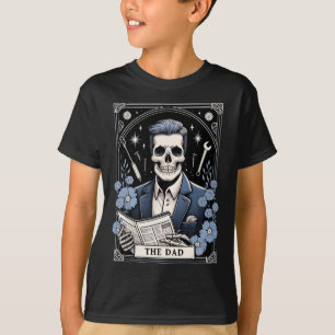 Camiseta O Pai Tarot Card Skeleton Dia de os pais Skull Dad