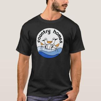 Camiseta O país dirige o logotipo