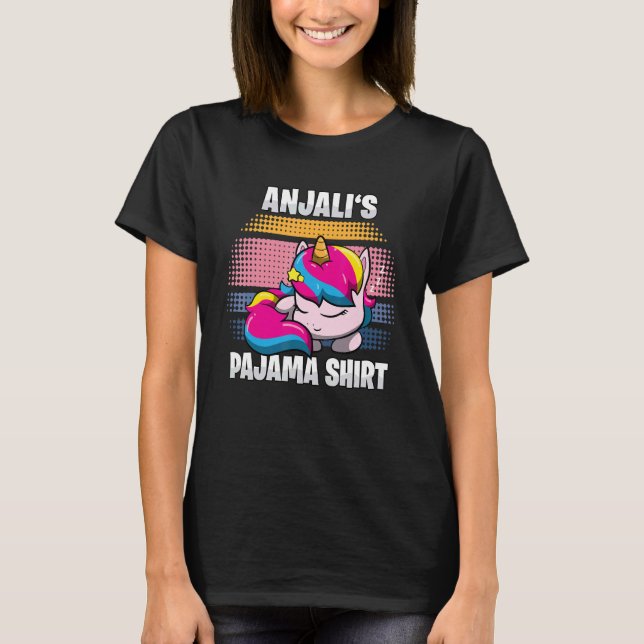 Camiseta O Pajama Personalizado de Anjali Dorme (Frente)
