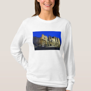 Camiseta O Palácio do Papa em Avinhão ao pôr do sol. Constr