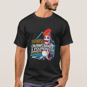 Camiseta O Palhaço Er De Série Da Fundação Crawlspace Do Po