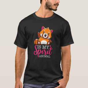 Camiseta O Panda Vermelha É O Meu Espírito, Eu Crianças, Eu