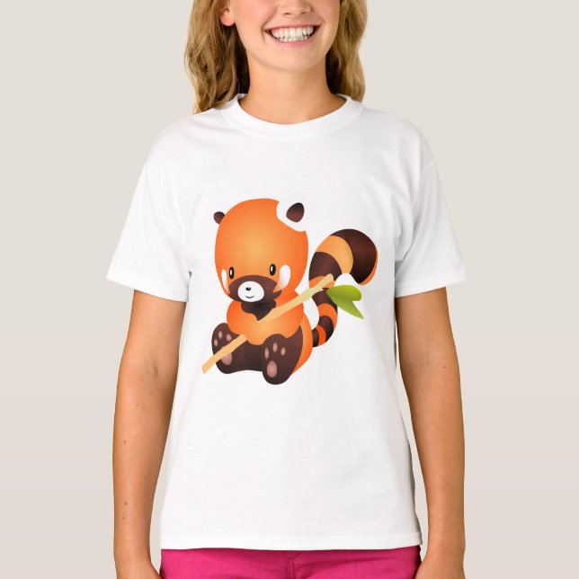 Camiseta O Panda Vermelho Ameaçado (Frente)