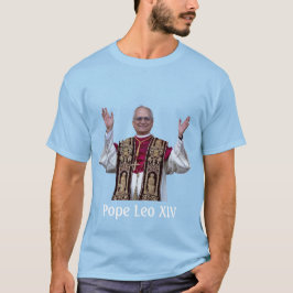 Camiseta O Papa Leo Abraça a Viagem, Forma a Alma