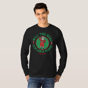 Camiseta O papai noel magro real satisfazem para