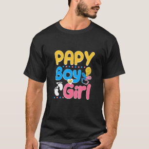 Camiseta O Papel Rosa ou Azul te ama o melhor Pai de sempre