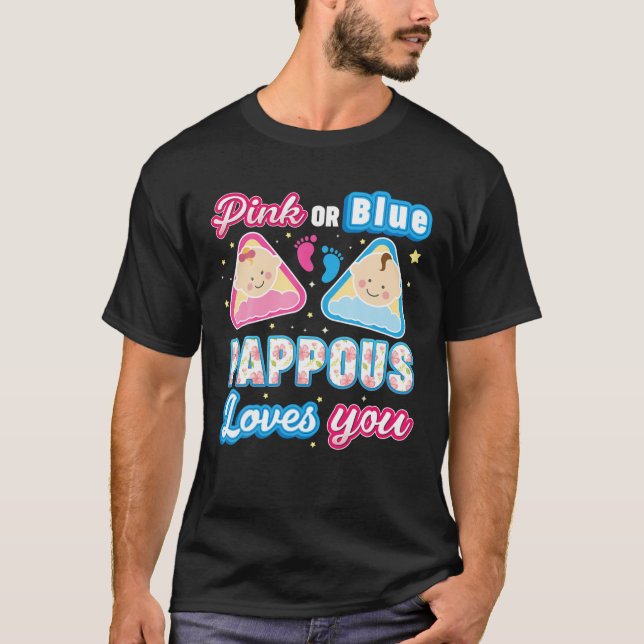Camiseta O Papo Rosa Ou Azul Te Ama De Gênero Reveal Baby (Frente)