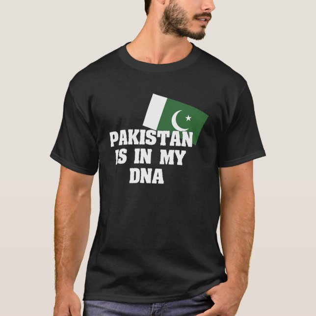 Camiseta O Paquistão está no meu DNA paquistanês (Frente)