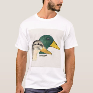 Camiseta O par de pato selvagem Ducks (Drake e a galinha)