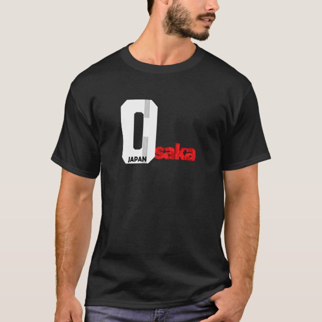 Camiseta Ó Para Osaka Capital da Comida de Rua do Japão (Frente)