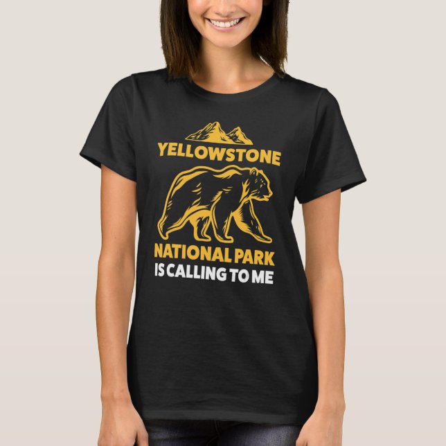 Camiseta o parque de yellowstone está me chamando de Parque (Frente)