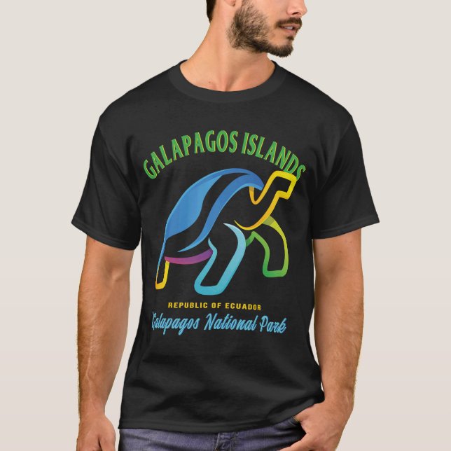 Camiseta O Parque Nacional Das Galápagos, República Do Equa (Frente)