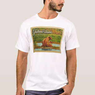 Camiseta O parque nacional de Yellowstone carrega o vintage