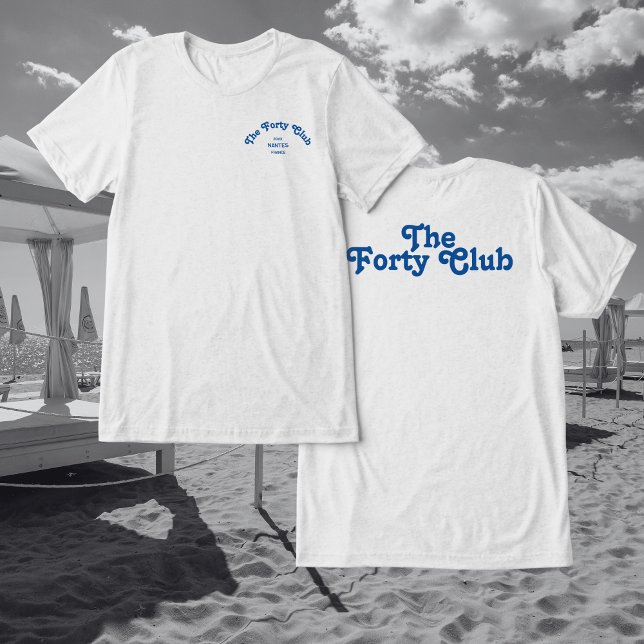 Camiseta O Partido aniversário de 40 anos do Clube 50 Cinza (Criador carregado)