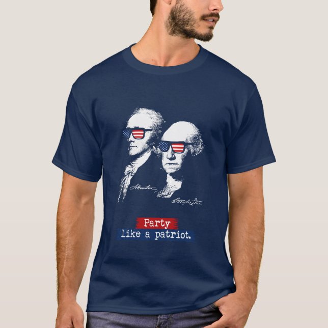 Camiseta O partido de Alexander Hamilton Washington gosta (Frente)