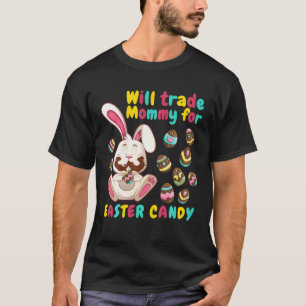 Camiseta O Páscoa Coelho Vai Trocar Mamães Para A Páscoa.