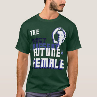 Camiseta O PassadoPresentFuture É A Silhueta Feminina