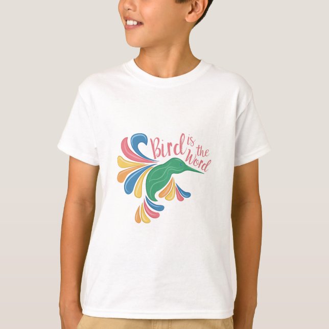 Camiseta O pássaro é palavra (Frente)