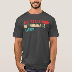 Camiseta O Pássaro Estadual de Indiana é Larry Vintage Appa