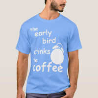 o pássaro primitivo bebe o café
