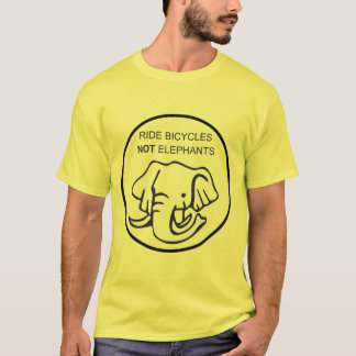 Camiseta O passeio Bicycles não elefantes