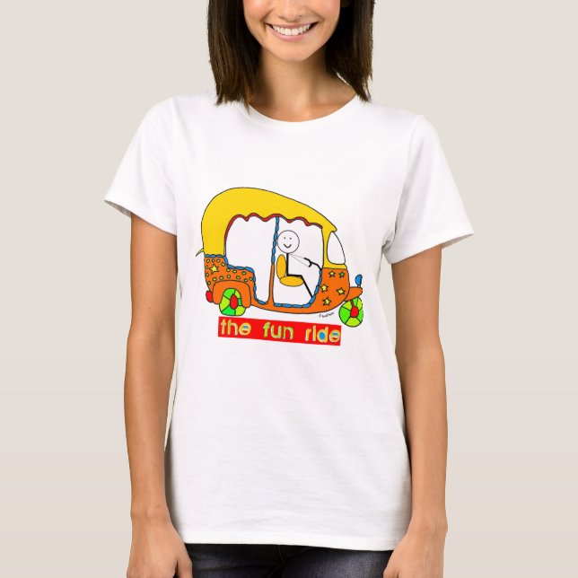 Camiseta O passeio do divertimento (Frente)
