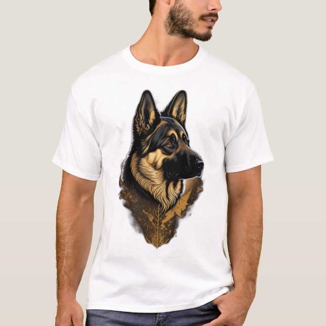 Camiseta O Pastor Alemão 004  (Frente)