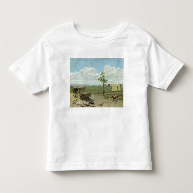 Camiseta O pátio (óleo em canvas) (Frente)