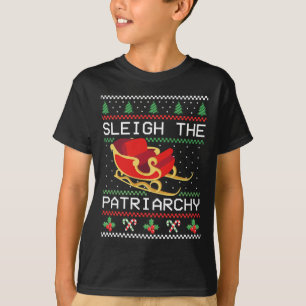 Camiseta O Patriarcado Feminista de Natal das Mulheres 1