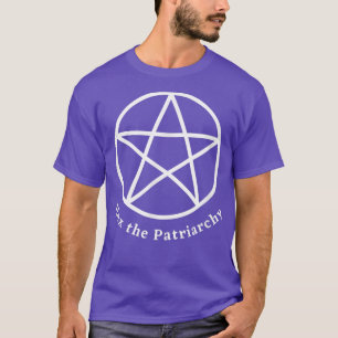 Camiseta O Patriarcado Feminista Witchcraft Rua Pentagram