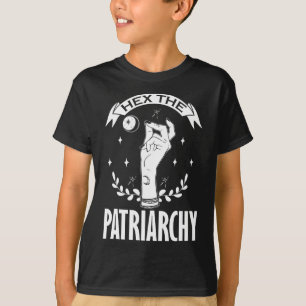 Camiseta O Patriarcado Witchcraft Moon Phase Feminista Witc