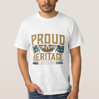 Camiseta O Patrimônio Orgulhoso Vive Em Curso