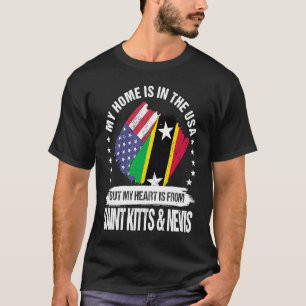 Camiseta O Patriota Americano Nevisiano Cristão fez crescer