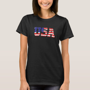 Camiseta O Patriótico Orgulho de Bandeira Americano aflita 