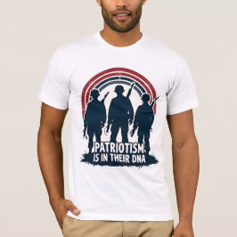 Camiseta O patriotismo está no seu DNA
