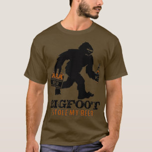 Camiseta o pau-pau roubou minha cerveja sasquatch yeti acam
