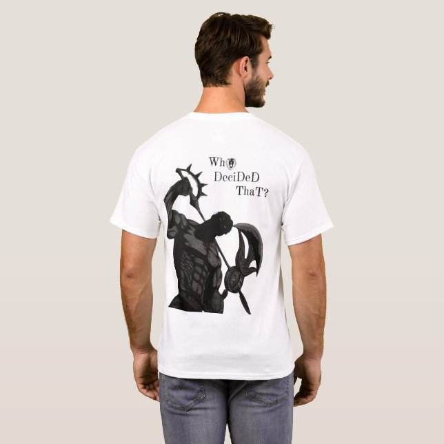 Camiseta o pecado do orgulho  (Parte Traseira Completa)