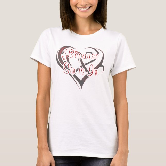 Camiseta O pecado é sempre dentro (Frente)