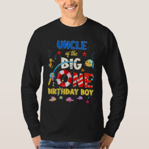 Camiseta Ó Peixe Um Tio De Aniversário Do Garoto De Anivers