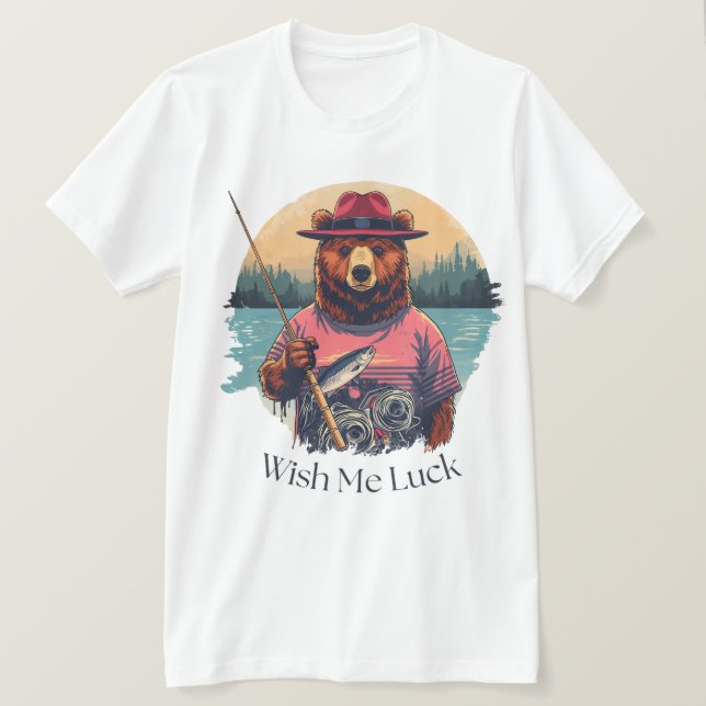 Camiseta O Peixe-Urso foi-se embora (Frente do Design)