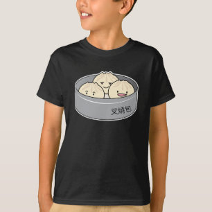 Camiseta O pequeno almoço chinês do dim sum do bolo da