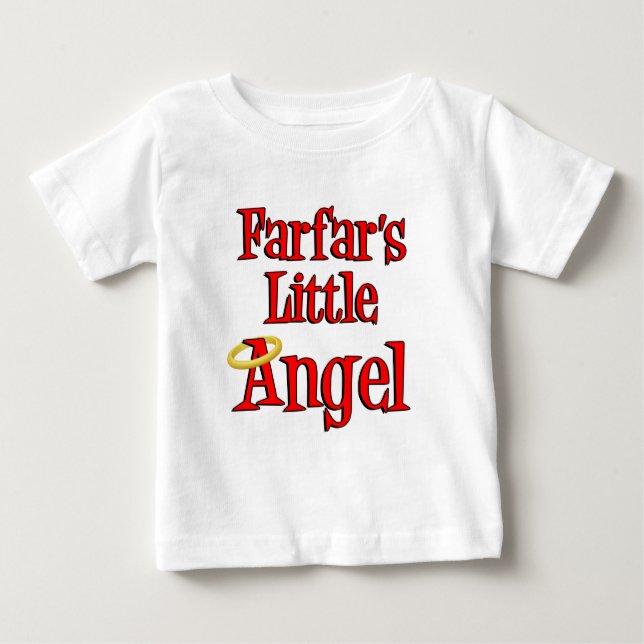Camiseta O pequeno anjo de Farfar (Frente)