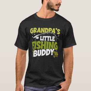 Camiseta O pequeno companheiro de pesca do vovô Vovô e neto