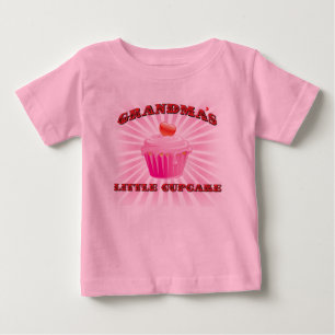 Camiseta O pequeno Cupcake da vovó