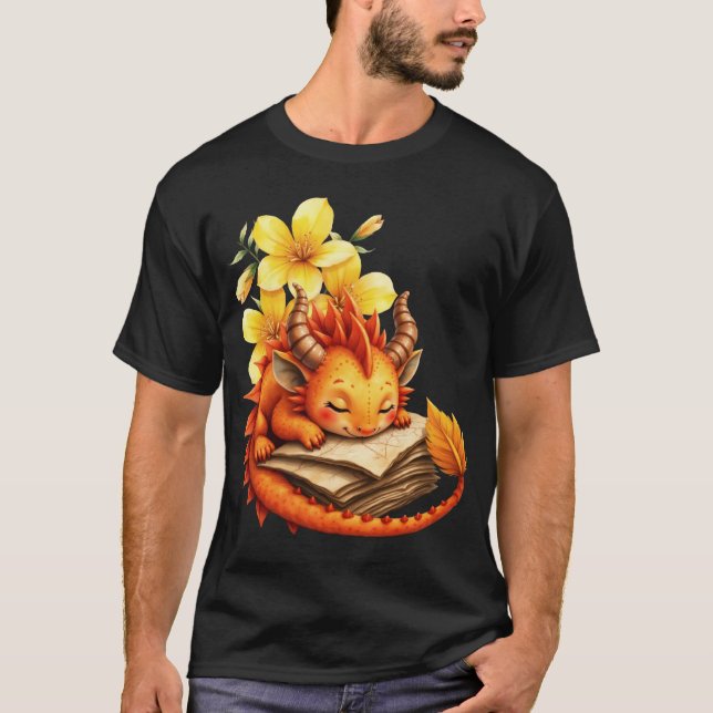 Camiseta O Pequeno Dragão Místico.  (Frente)